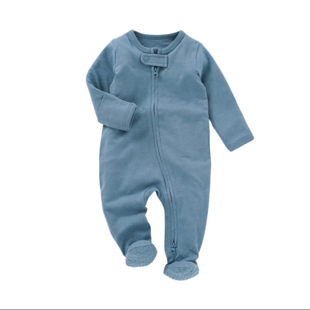 Organic Cotton Footed Baby Sleepers NB‎ to 24 Months